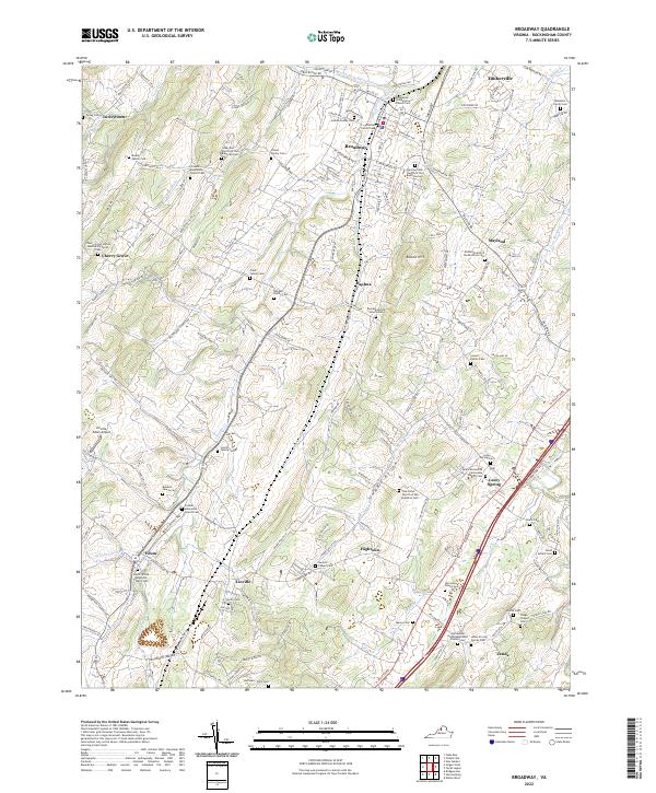 USGS Topographic Map – Broadway