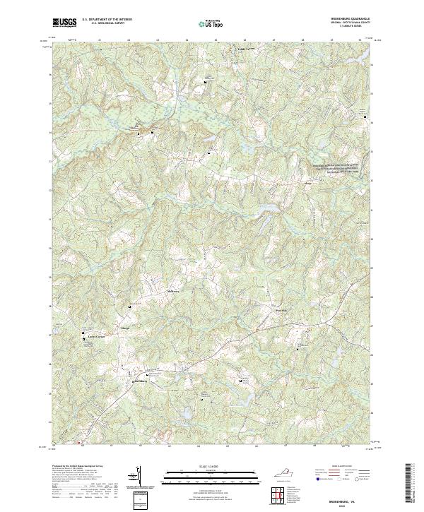 USGS Topographic Map – Brokenburg