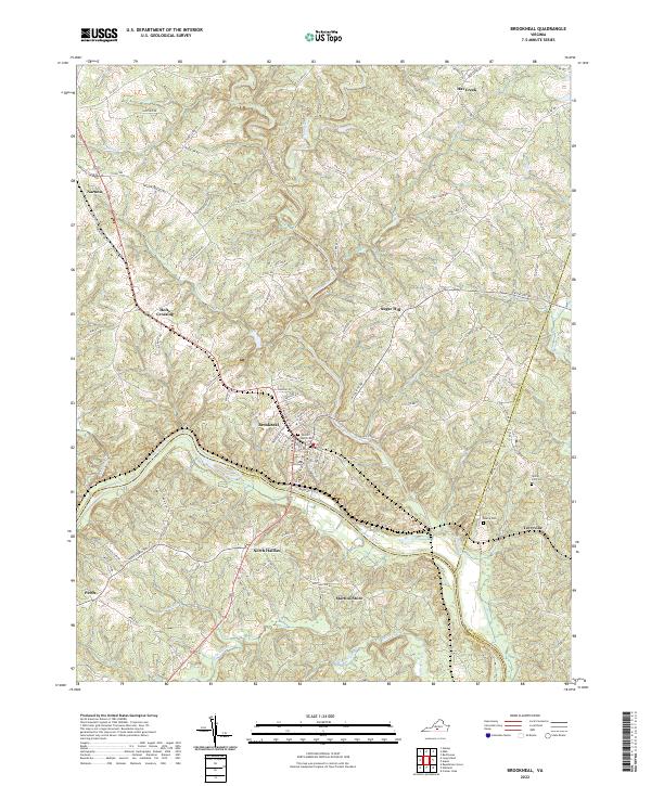 USGS Topographic Map – Brookneal