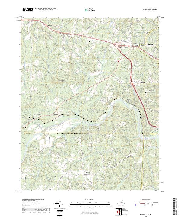 USGS Topographic Map – Brosville
