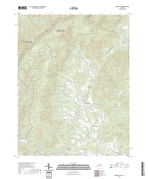 USGS Topographic Map – Browns Cove