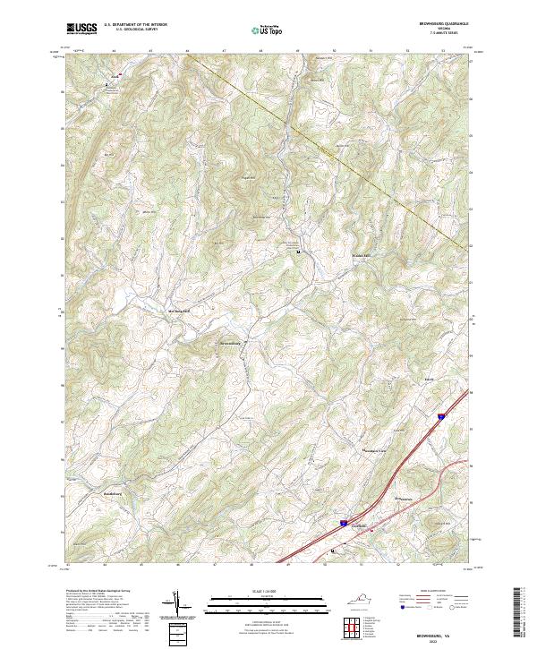 USGS Topographic Map – Brownsburg
