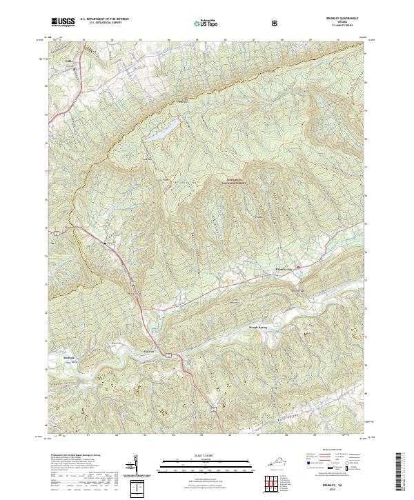 USGS Topographic Map – Brumley
