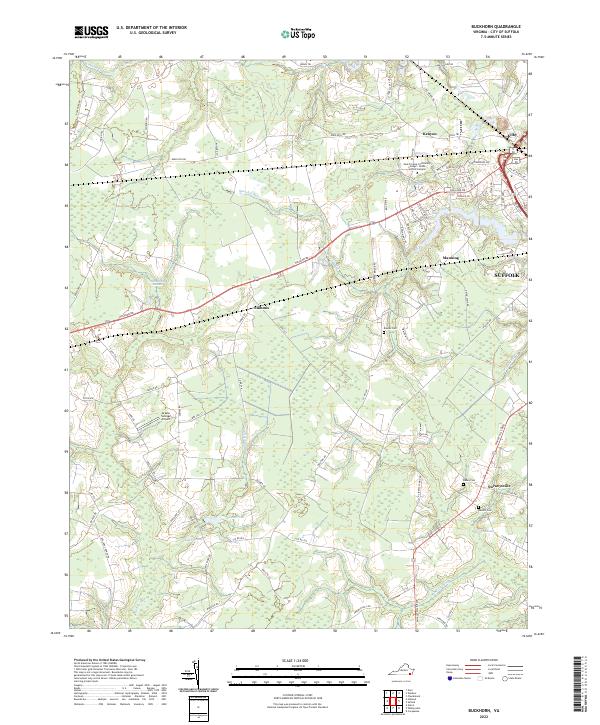 USGS Topographic Map – Buckhorn
