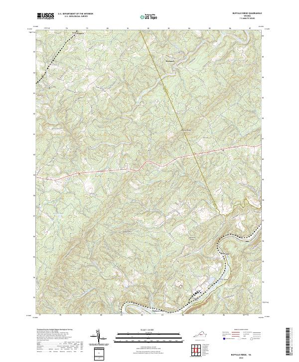 USGS Topographic Map – Buffalo Ridge