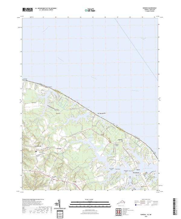 USGS Topographic Map – Burgess