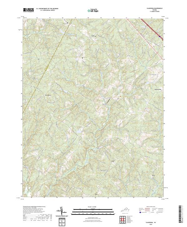 USGS Topographic Map – Caledonia