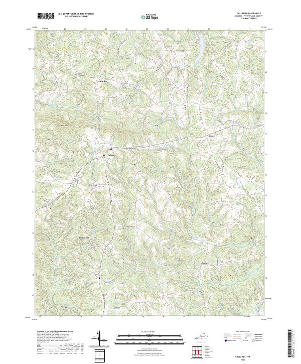USGS Topographic Map – Callands
