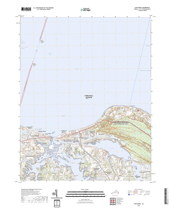 USGS Topographic Map – Cape Henry