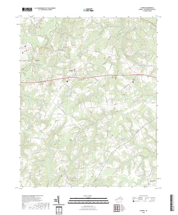 USGS Topographic Map – Capron