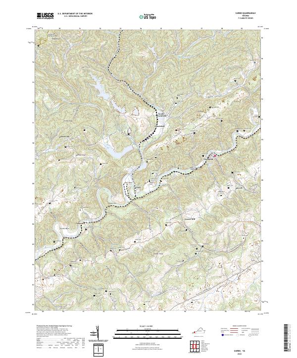 USGS Topographic Map – Carbo