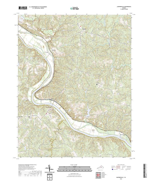 USGS Topographic Map – Cartersville