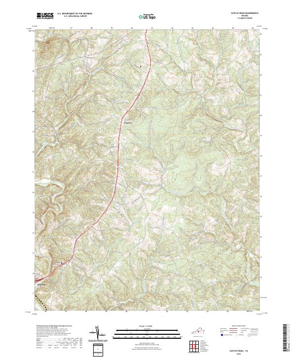 USGS Topographic Map – Castle Craig