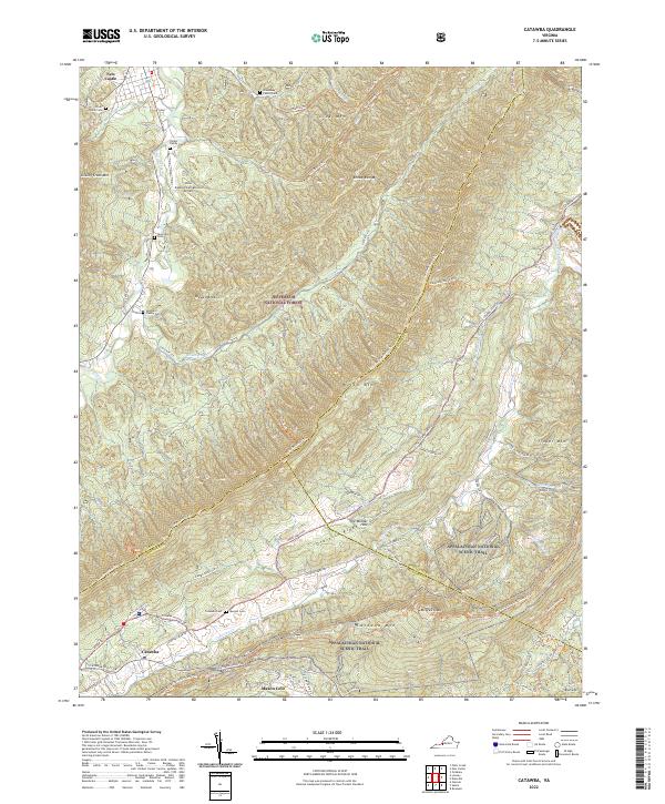 USGS Topographic Map – Catawba