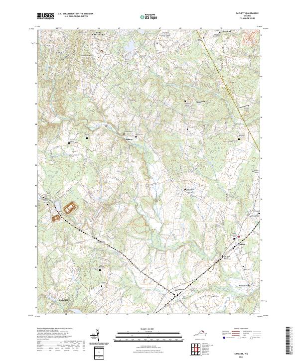 USGS Topographic Map – Catlett