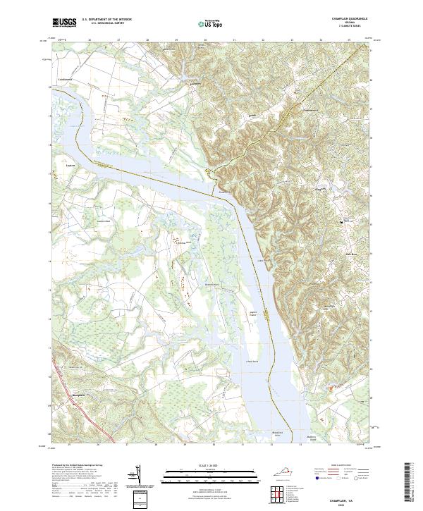 USGS Topographic Map – Champlain