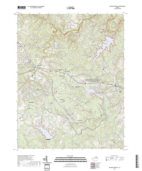 USGS Topographic Map – Chancellorsville