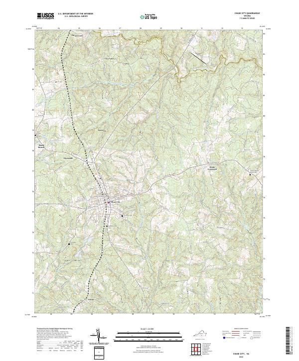 USGS Topographic Map – Chase City