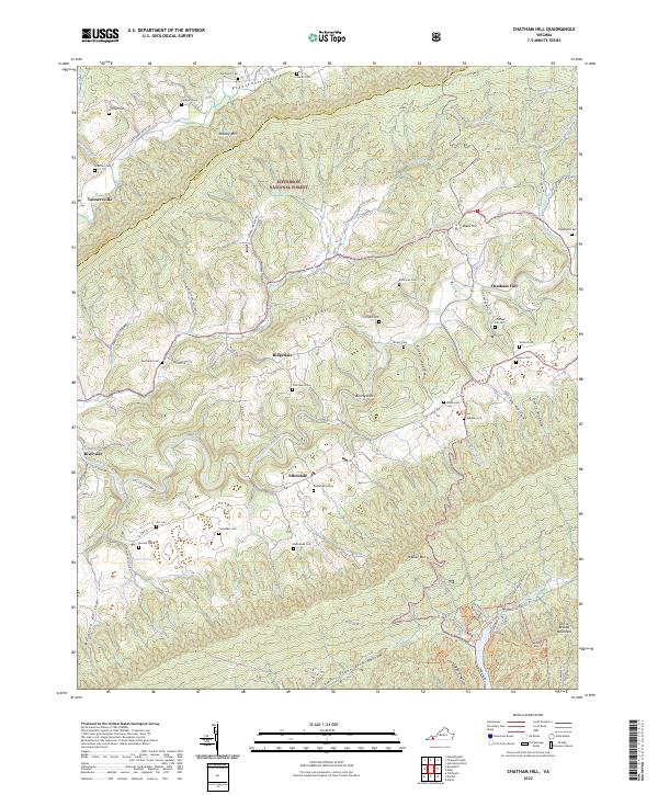 USGS Topographic Map – Chatham Hill