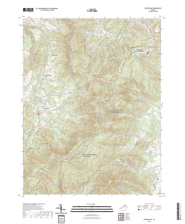 USGS Topographic Map – Chester Gap