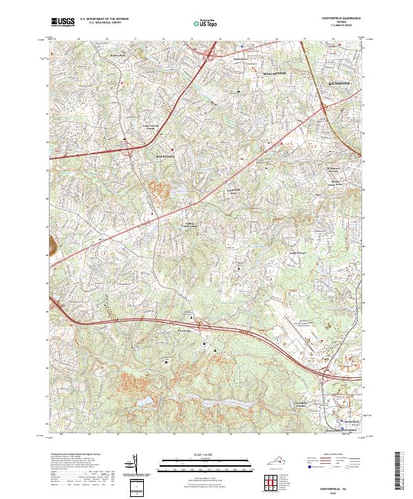 USGS Topographic Map – Chesterfield
