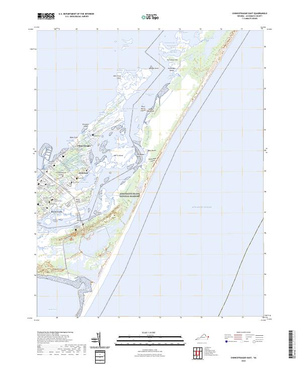 USGS Topographic Map – Chincoteague East