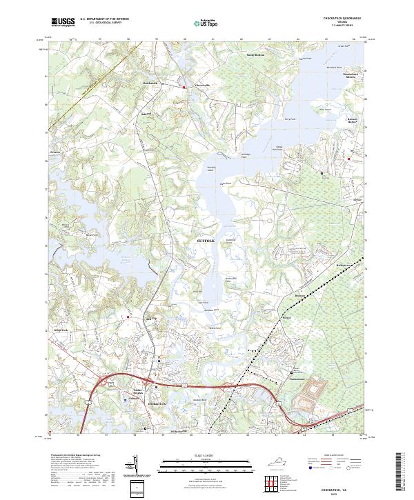 USGS Topographic Map – Chuckatuck