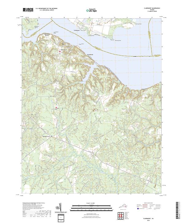 USGS Topographic Map – Claremont