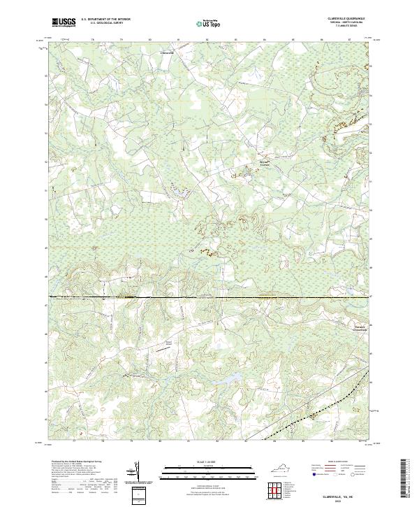 USGS Topographic Map – Claresville