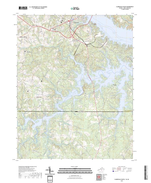 USGS Topographic Map – Clarksville South