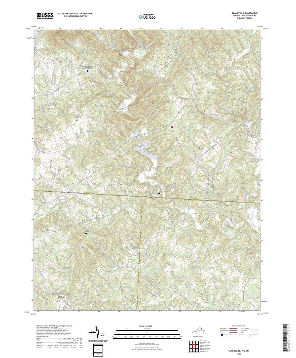 USGS Topographic Map – Claudville