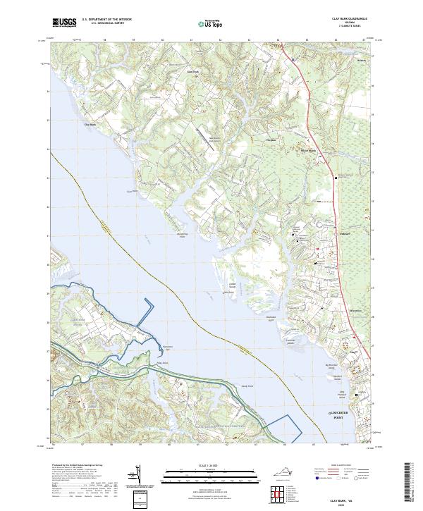 USGS Topographic Map – Clay Bank