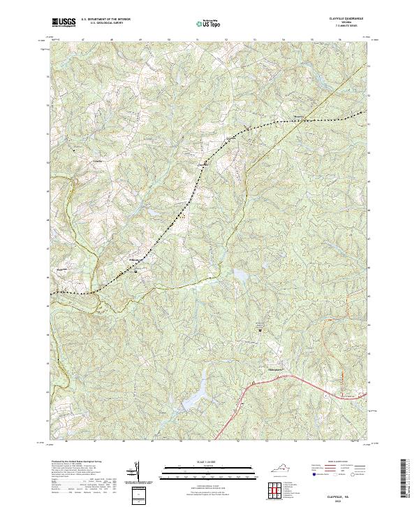 USGS Topographic Map – Clayville