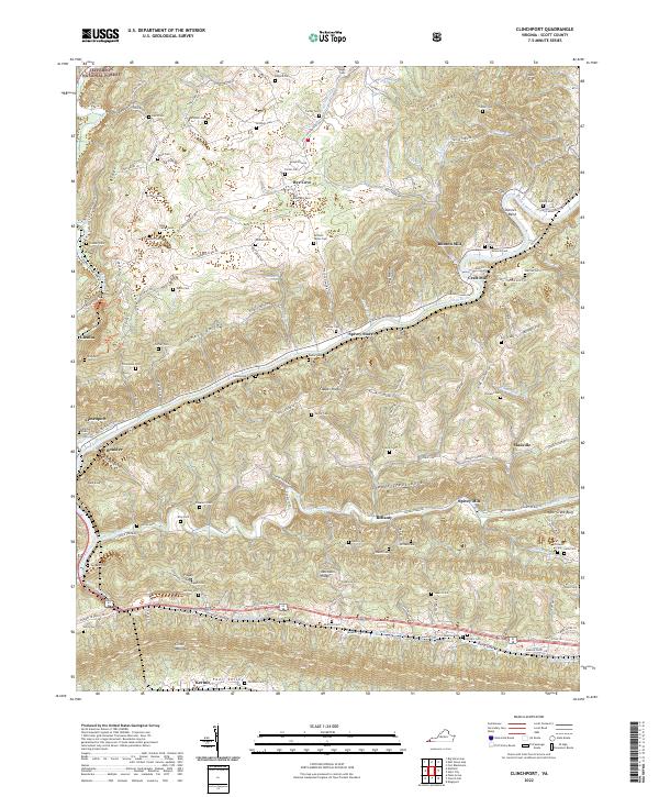 USGS Topographic Map – Clinchport