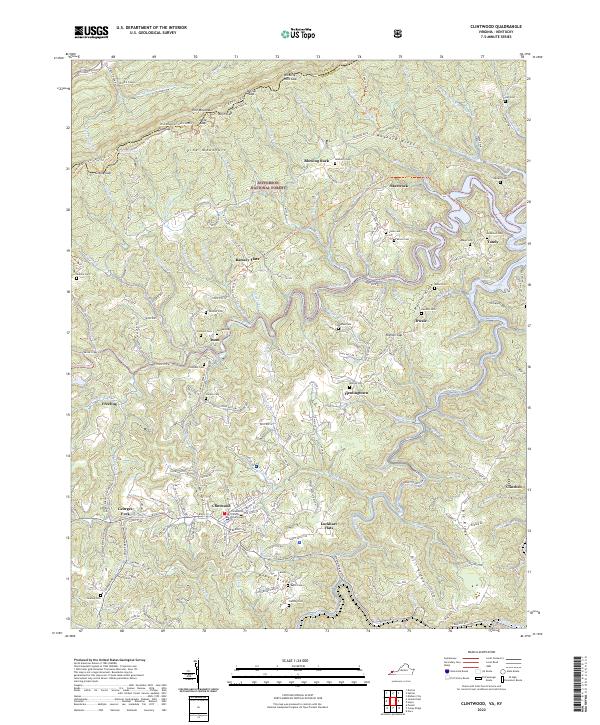 USGS Topographic Map – Clintwood