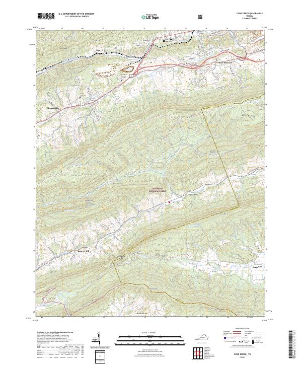 USGS Topographic Map – Cove Creek