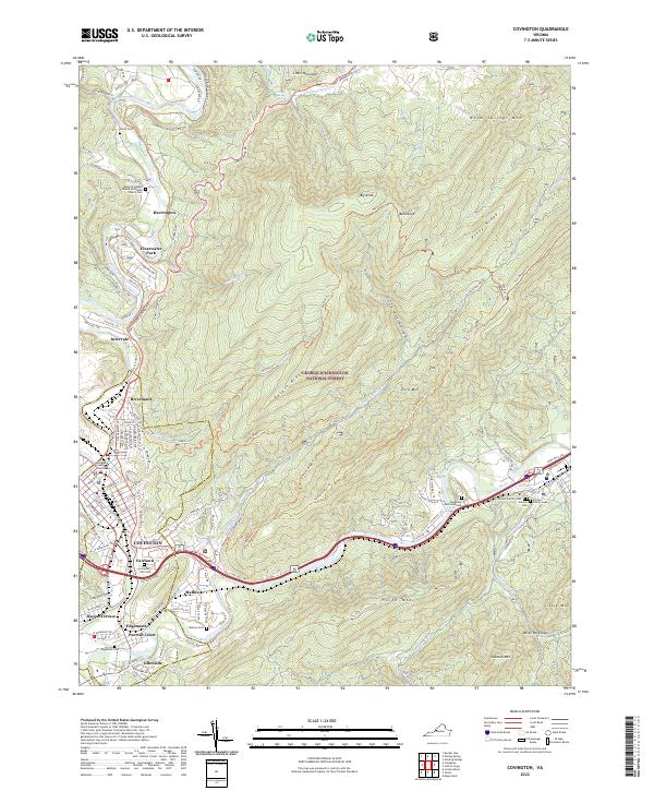 USGS Topographic Map – Covington