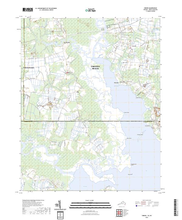 USGS Topographic Map – Creeds