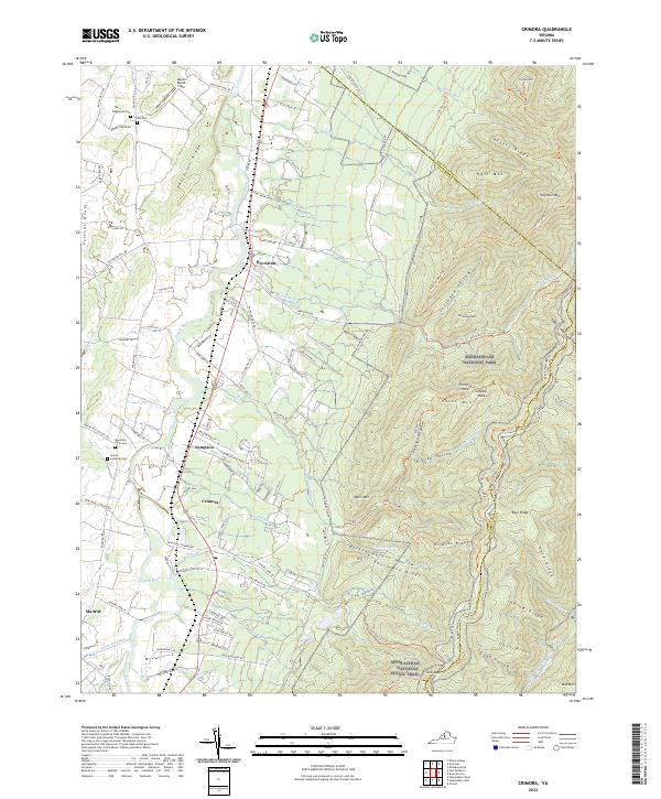 USGS Topographic Map – Crimora