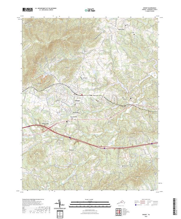 USGS Topographic Map – Crozet