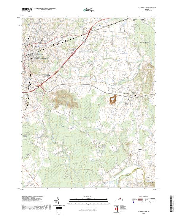 USGS Topographic Map – Culpeper East
