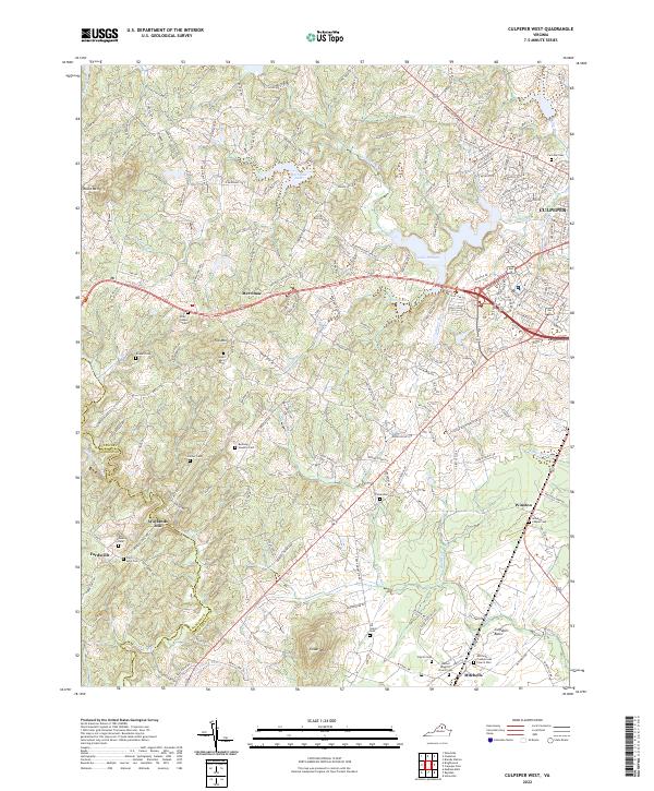USGS Topographic Map – Culpeper West