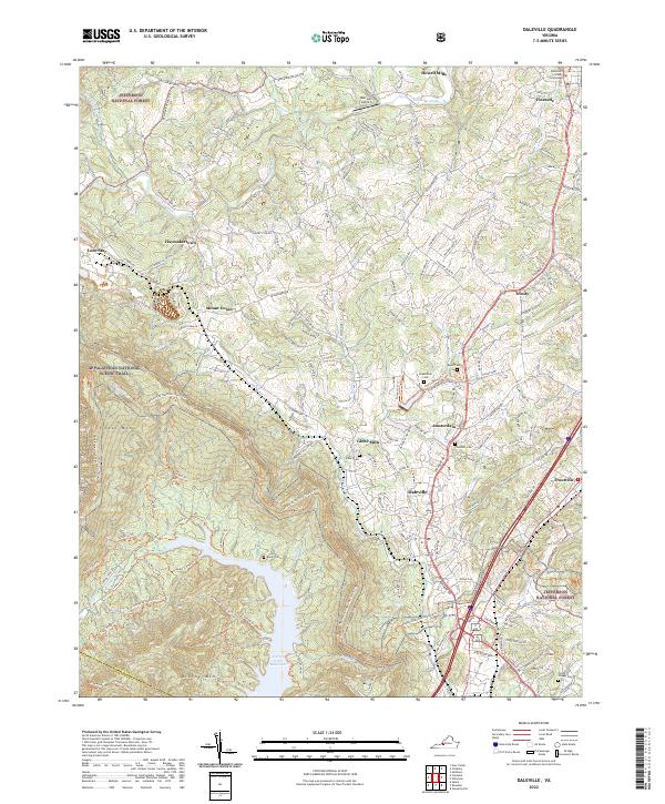 USGS Topographic Map – Daleville