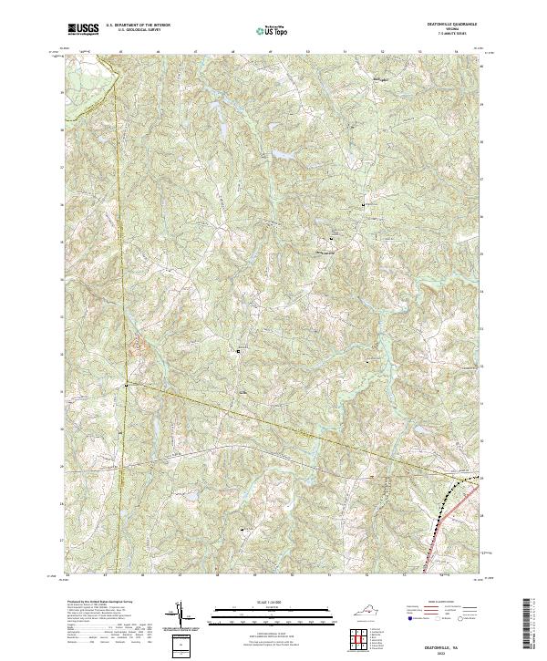 USGS Topographic Map – Deatonville