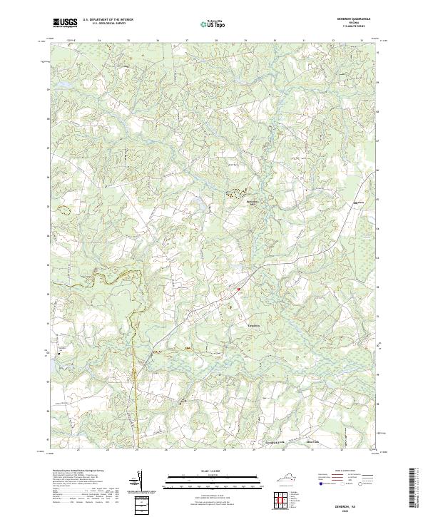 USGS Topographic Map – Dendron