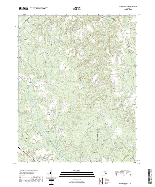 USGS Topographic Map – Disputanta North