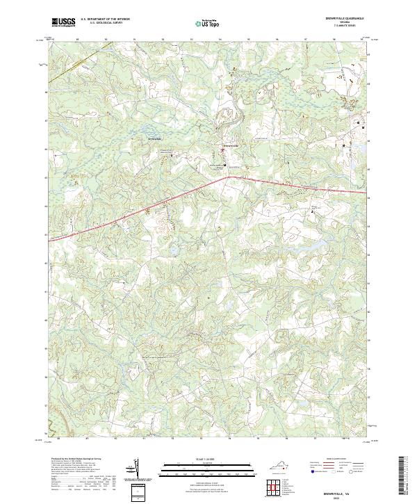 USGS Topographic Map – Drewryville