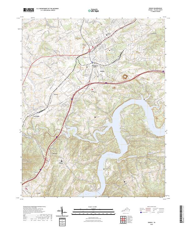 USGS Topographic Map – Dublin