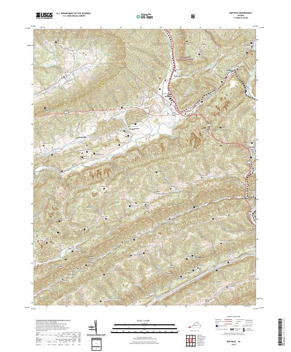 USGS Topographic Map – Duffield
