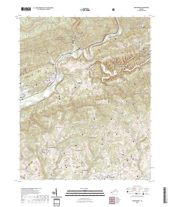 USGS Topographic Map – Dungannon